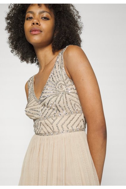 Sukienka wieczorowa tiul cekiny Laca Beads 36 Wzor dominujacy bez wzoru