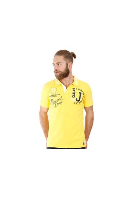 r 1624 yellow red bridge herren professionel design poloshirts polo t shirt gelb r 1624