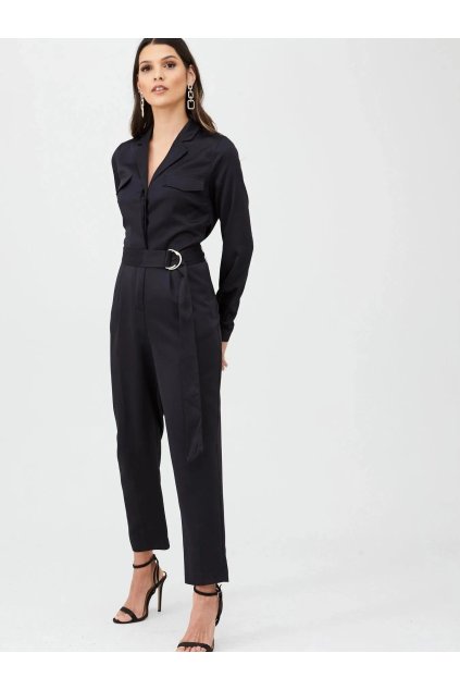 i oasis czarny kombinezon z paskiem 40