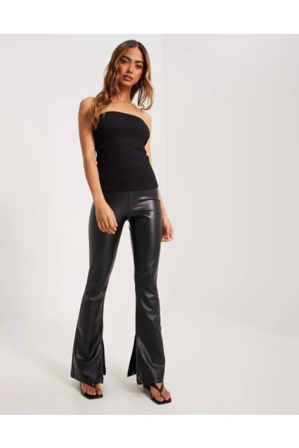 Legíny z umělé kůže Only black