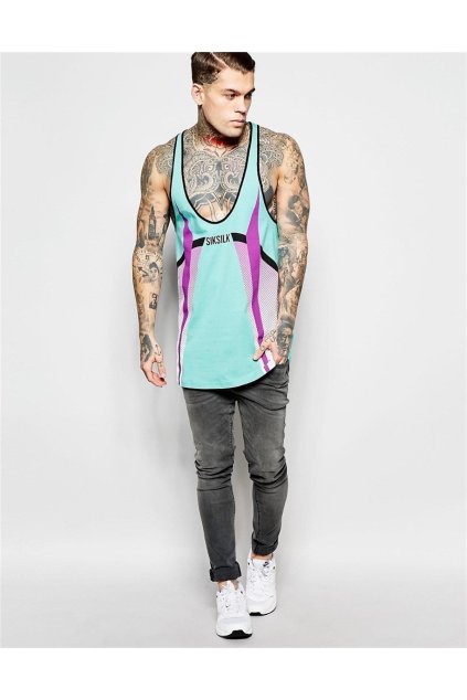 alti kavisli long atlet turkuaz mor cec8