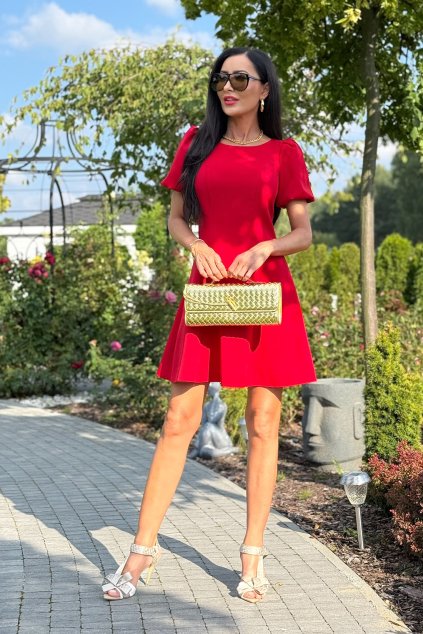 Mini Šaty Elizabeth Collection Chanel červené