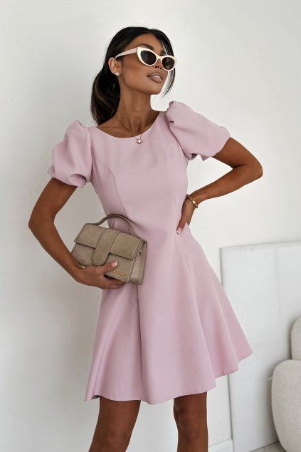Mini Šaty Elizabeth Collection Chanel pudrové