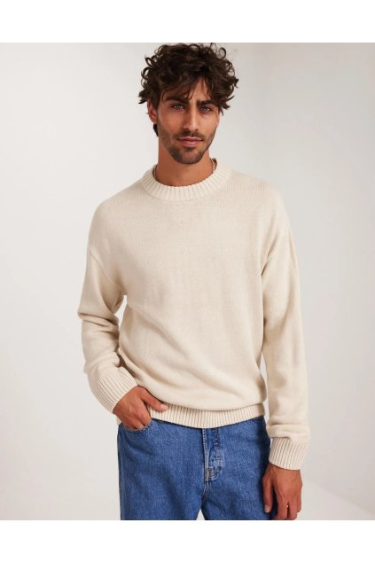 Pletený svetr pánský JACK & JONES béžová