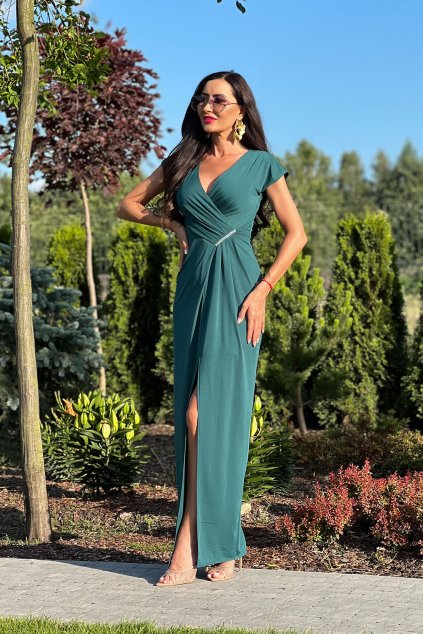 Maxi Šaty Elizabeth Collection Diana zelené