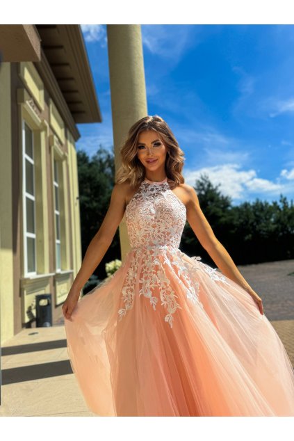 Maxi Šaty Pretty Women Lolita broskvové