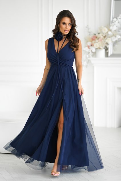 Maxi Šaty Bicotone Dora granat