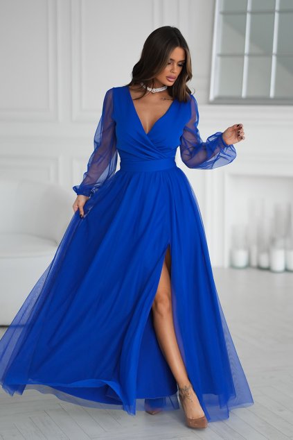 Maxi Šaty Bicotone Elara chrpové