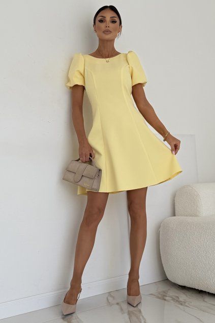 Mini Šaty Elizabeth Collection Chanel žluté