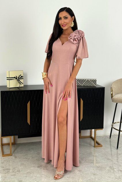 Maxi Šaty Elizabeth Collection Liwia růžové