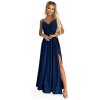 299 10 chiara elegancka maxi suknia na ramiaczkach granatowa z brokatem 7 16274