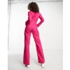 extro vert tall utility jumpsuit in hot pink