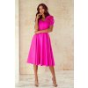 Midi šaty Elizabeth Collection Rubi fuchsia