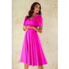 Midi šaty Elizabeth Collection Rubi fuchsia