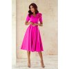 Midi šaty Elizabeth Collection Rubi fuchsia