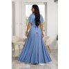 Maxi šaty Elizabeth Collection Bella modré