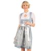 Mididirndl 58cm Marjo Farina hellblau silber 1