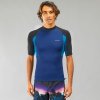 panske tricko s kratkym rukavem s uv ochranou surf top 500 modredfd