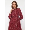 Maxi Šaty Trendyol  Vínové květinové