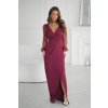 Maxi Šaty Bicotone Laura Burgundy