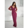 Maxi Šaty Bicotone Laura Burgundy