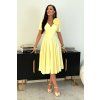 Midi šaty Elizabeth Collection Rubi žluté