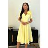 Midi šaty Elizabeth Collection Rubi žluté