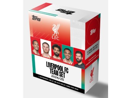 Fotbalové karty 2024/25 Topps Liverpool FC Official Team Set Box