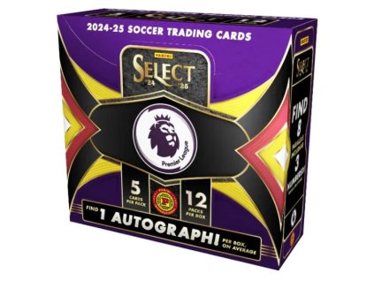 Rookieshop Fotbalove karty 202425 Panini Select Premier League EPL Soccer International Hobby Box