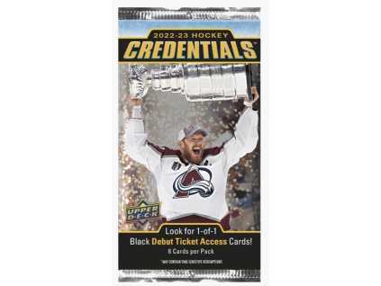Hokejové karty 2022/23 Upper Deck Credentials Hockey Hobby Pack