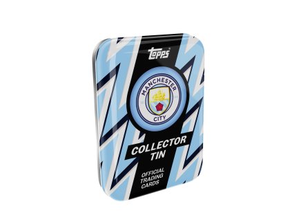 Rookieshop fotbalové kart 202526 Topps Manchester City Soccer Collector Tin