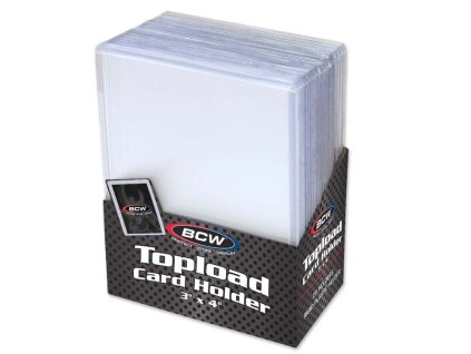 Rookieshop příslušenství BCW plastový Toploader 35pt, balení 25ks