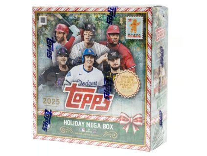 Rookieshop baseballové karty 2025 Topps Holiday Baseball MLB Mega Box