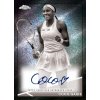 2021 Topps Chrome Tennis Autograph Black and White Mini Diamonds