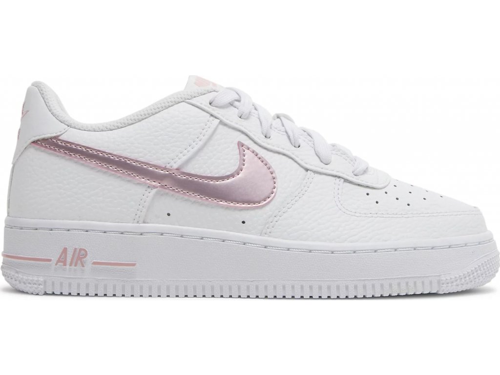 white air force ones with pink