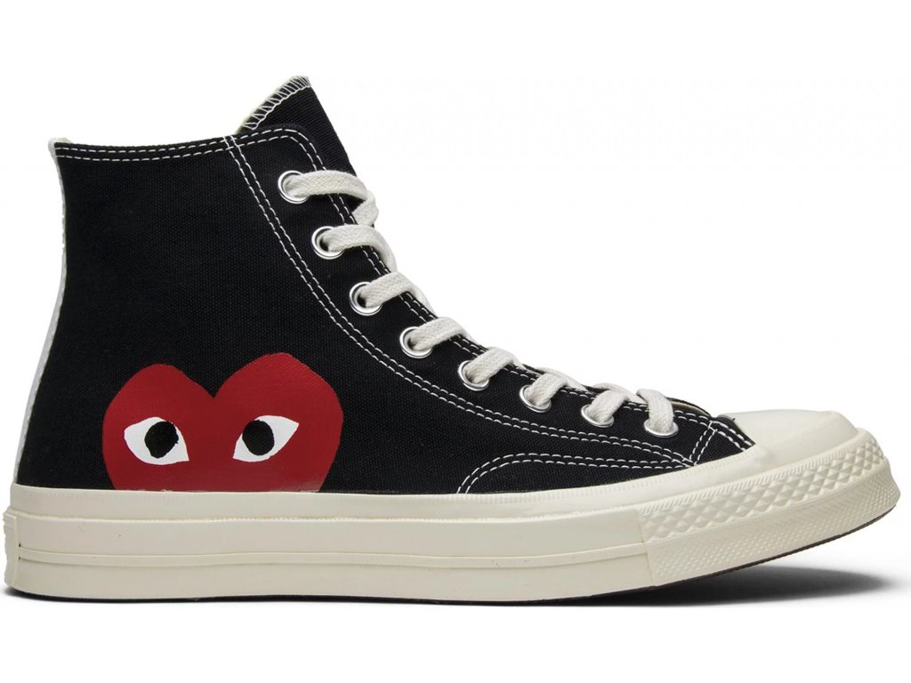 Converse Chuck Taylor All-Star 70s Hi Comme des Garcons PLAY Black (Velikost 45)