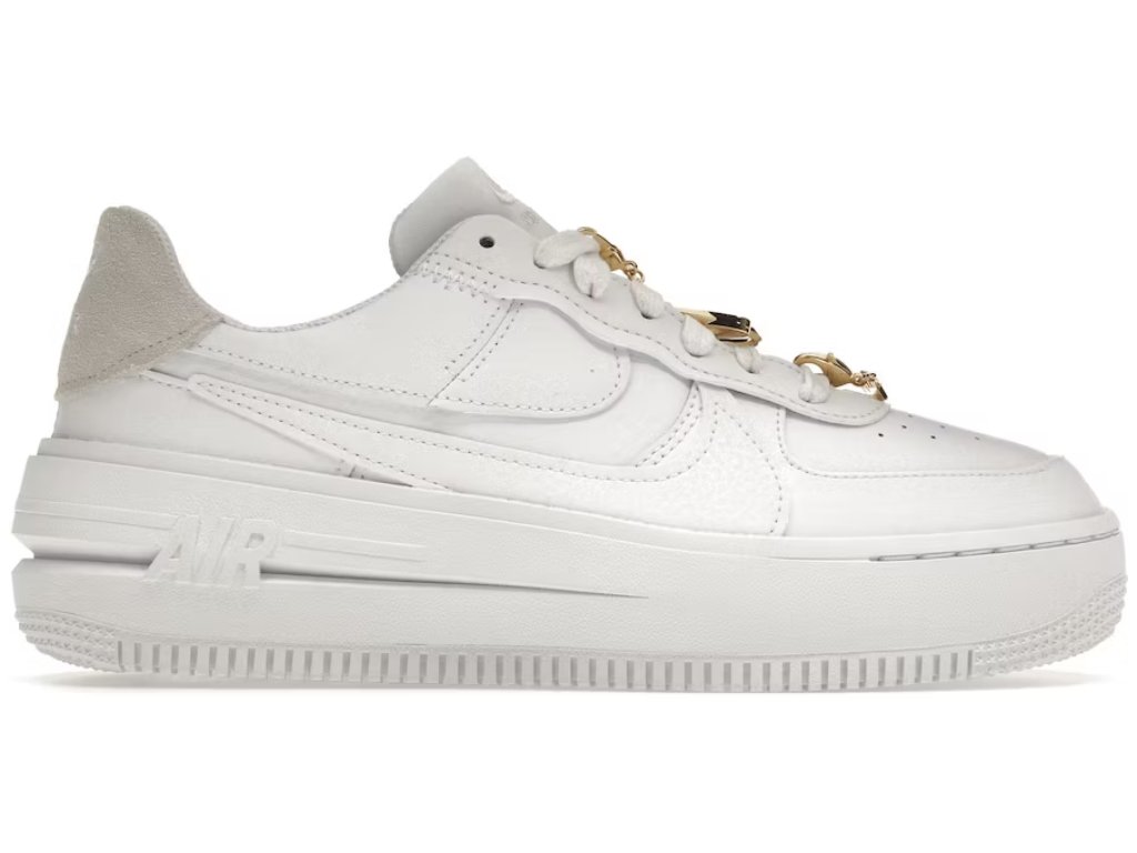 Nike Air Force 1 Low PLT.AF.ORM Bling White Metallic Gold (W