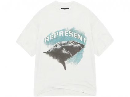 Represent Shark T-Shirt Flat White