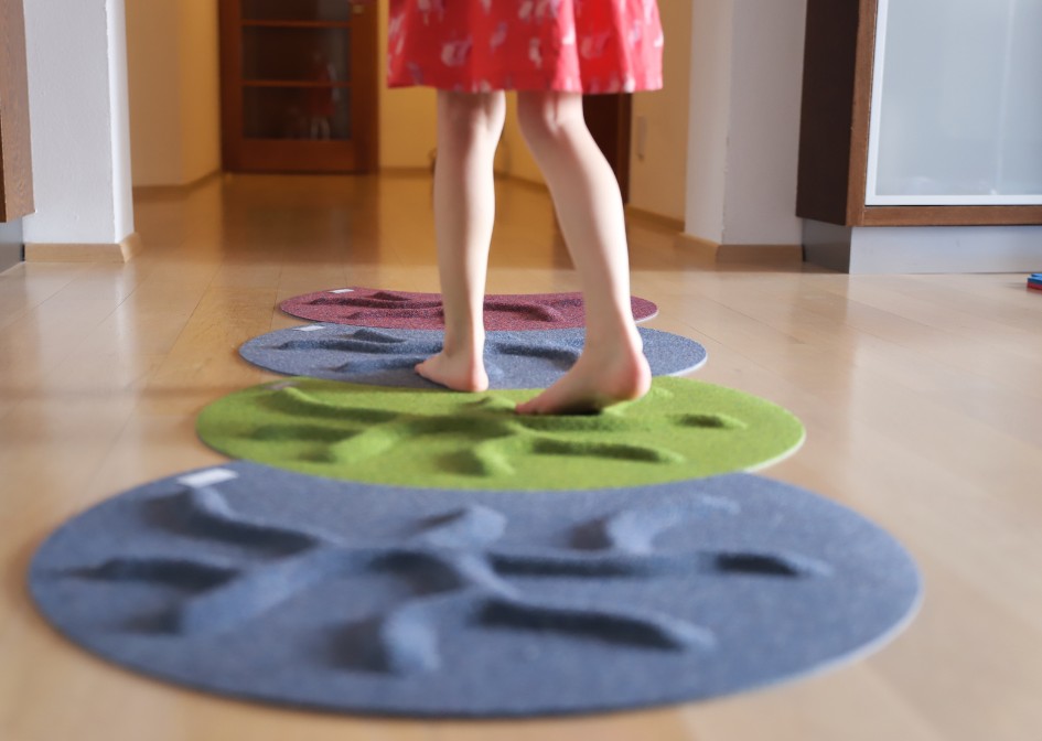 Child Feet on RootyRUG