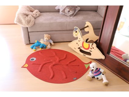 RootyRUG KIDS Birdie ŠÍPEK Rose Hip Red 05