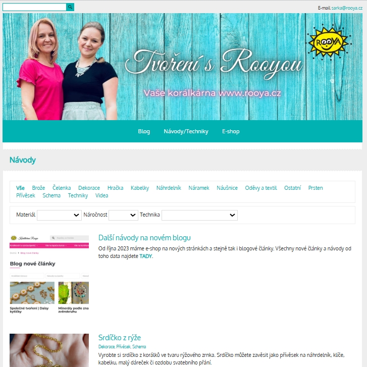 Více článků a návodů najdete na starém blogu