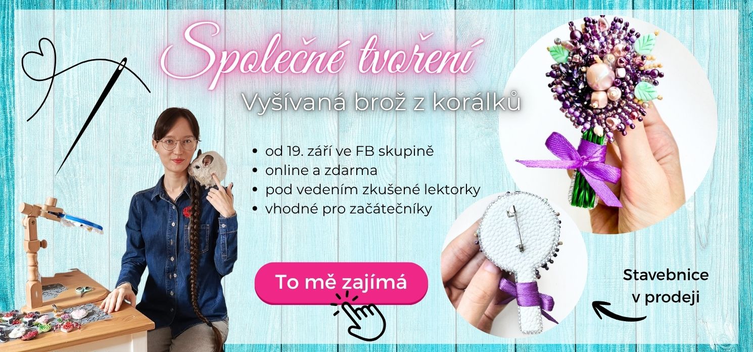 Online kurz korálkové výšivky na výrobu brože