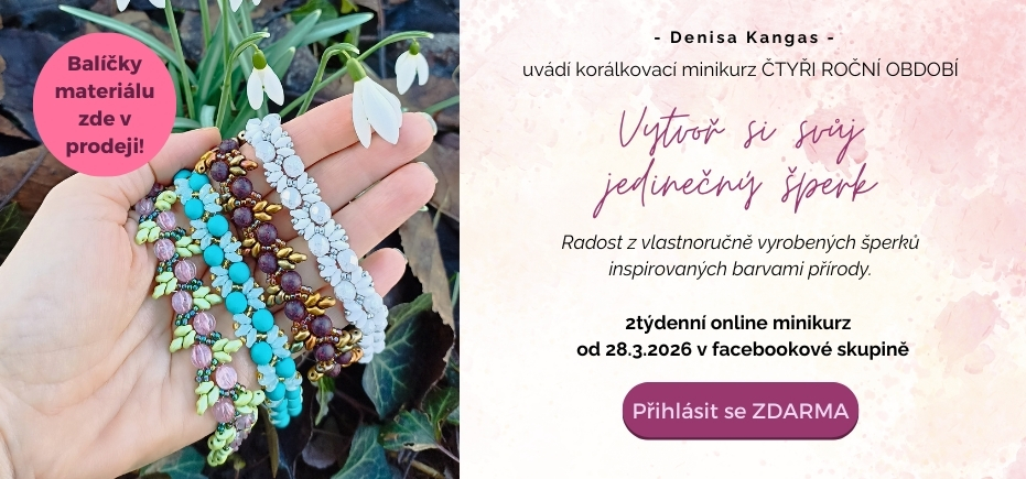 Online kurz korálkování s Denisou Kangas