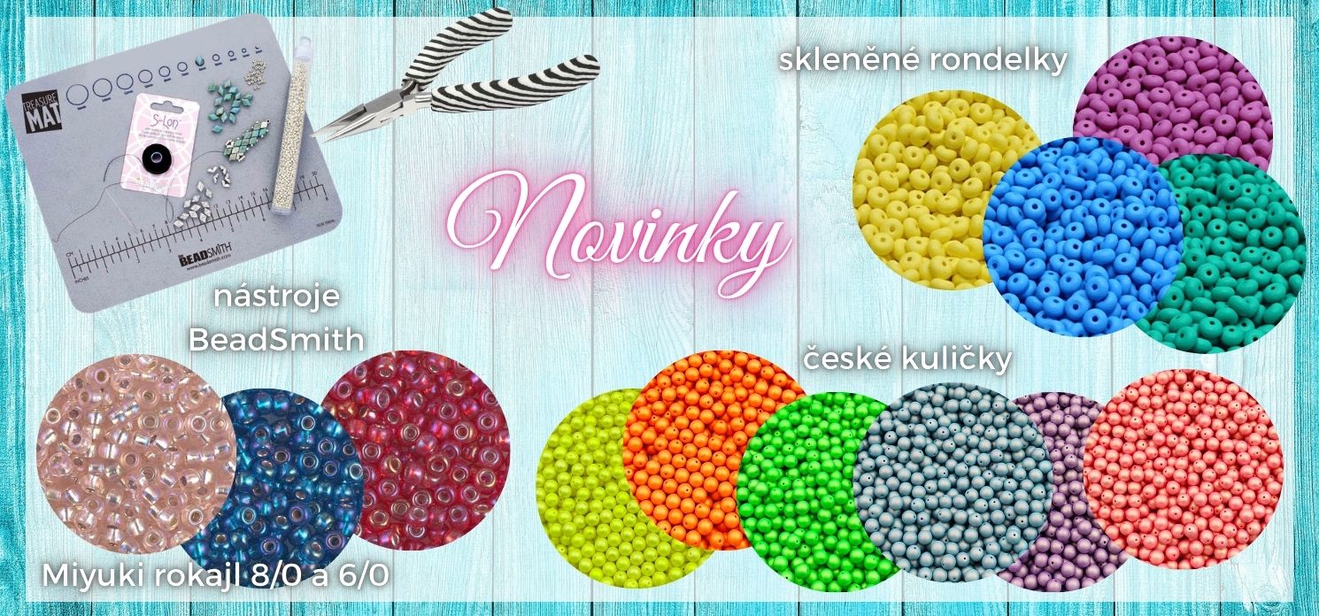 Nové korálky a pomůcky na výrobu šperků
