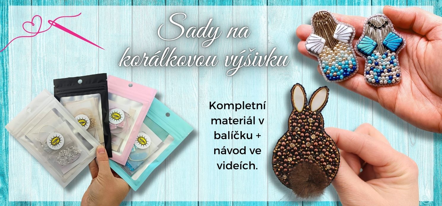 Sady materiálu na korálkovou výšivku