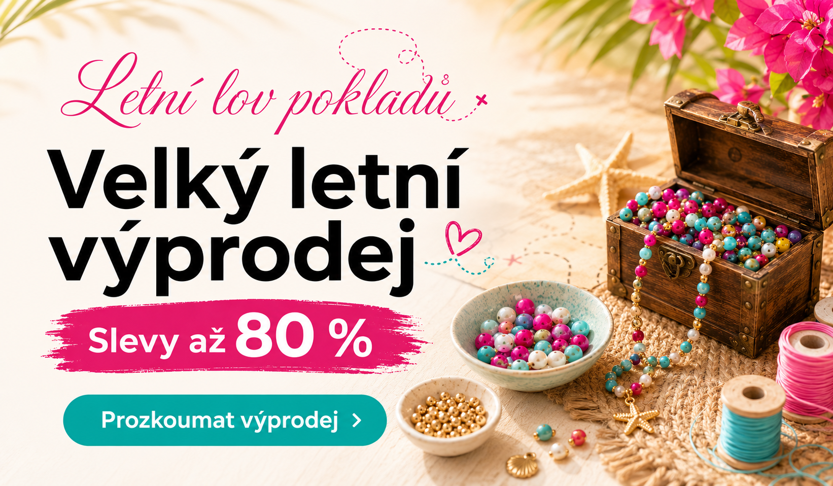 Letní výprodej korálků