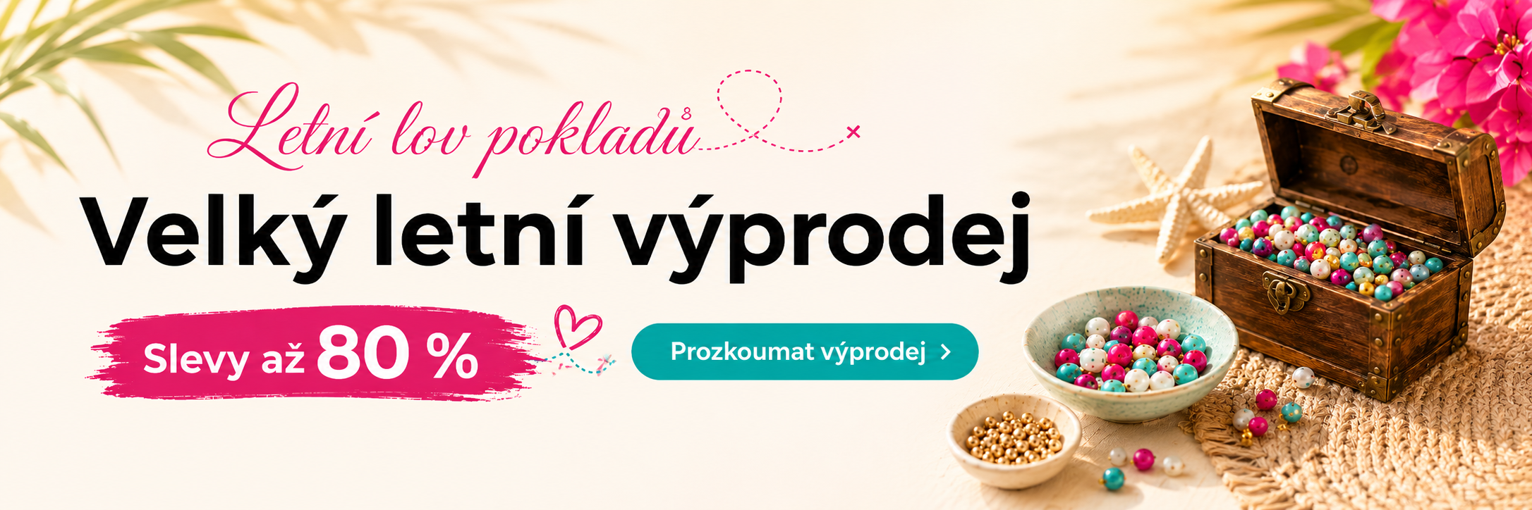 Letní výprodej korálků