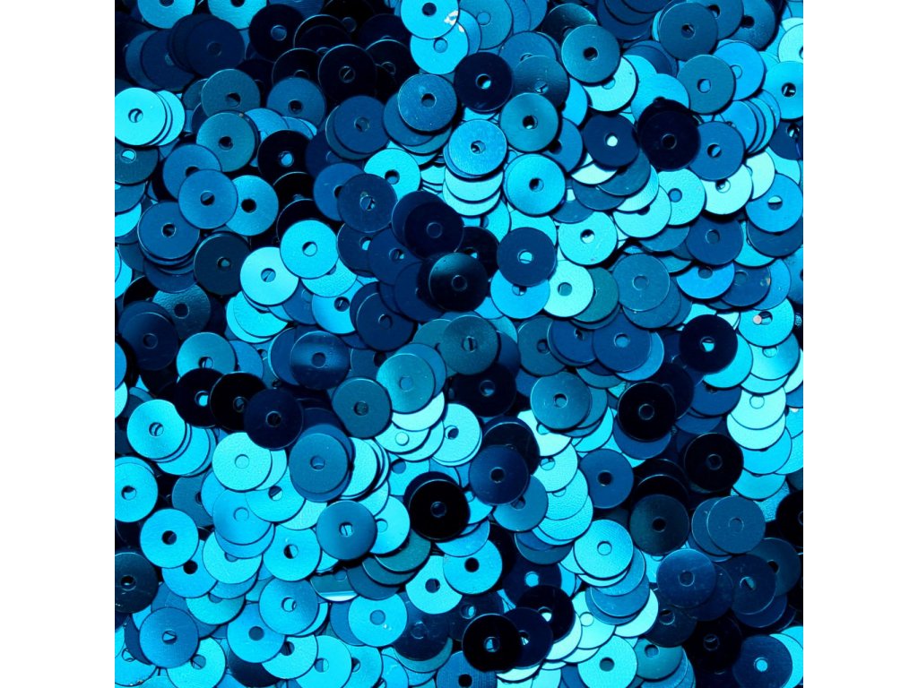 Flitry hladké 6 mm modré