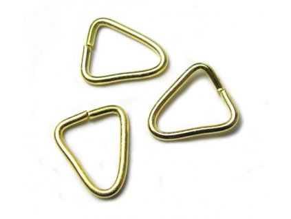Spoj. trojúhelník, zlatý 14 mm