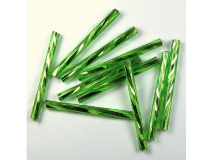 Trubička zelená kroucená 25 mm